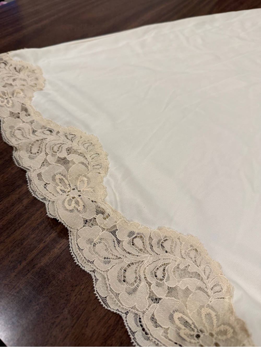 Vintage Cream Lace Slip Dress - Picture 2 of 7